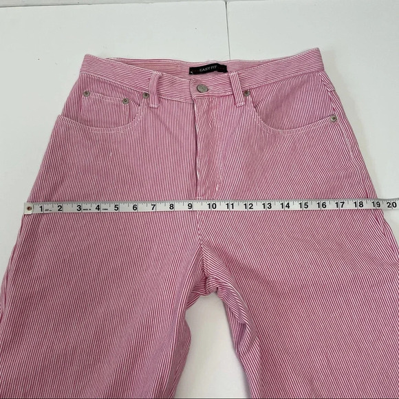 Vintage Bill Blass Pink and White Stripe High Waist Capris Pedal Pushers SZ 6P - Picture 5 of 12